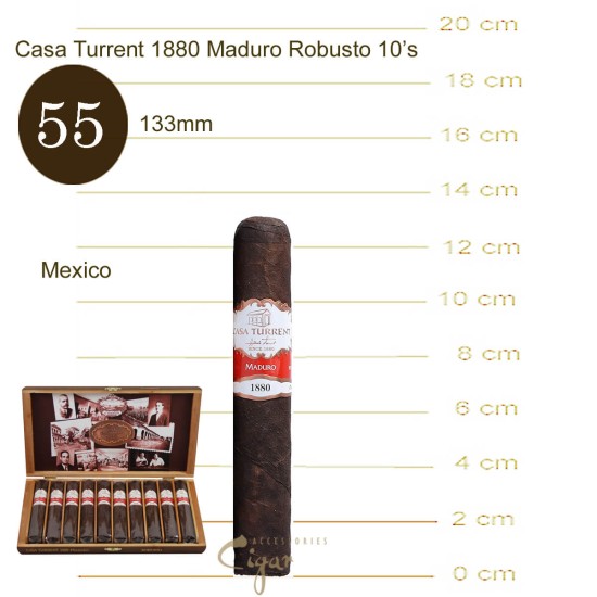 Casa Turrent 1880 Maduro Robusto 10s