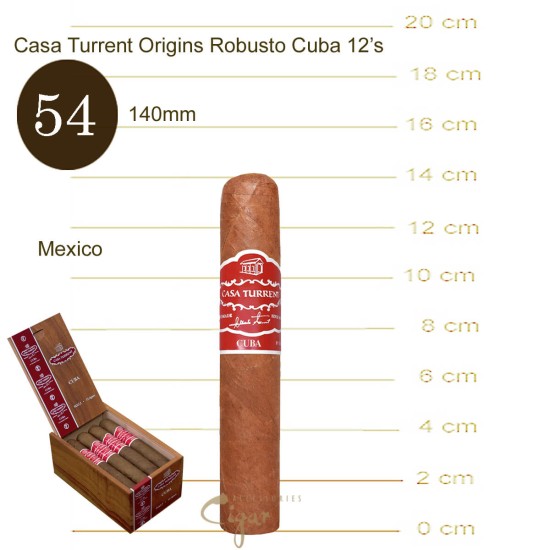 Casa Turrent Origins Robusto Cuba 12s