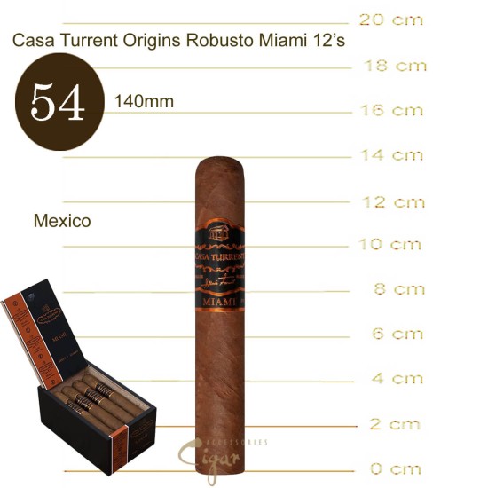 Casa Turrent Origins Robusto Miami 12s