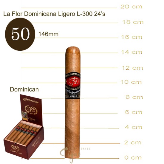 La Flor Dominicana Ligero L-300 Toro 24s