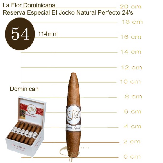 La Flor Dominicana Reserva Especial El Jocko Natural Perfecto 24s