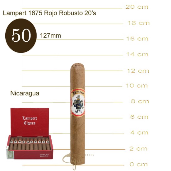 Lampert 1675 Rojo Robusto 20s