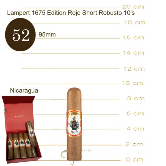 Lampert 1675 Edition Rojo Short Robusto 10s