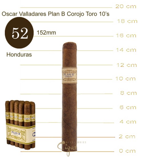 Oscar Valladares Plan B Corojo Toro 10s