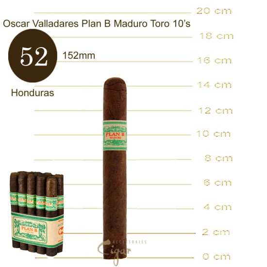 Oscar Valladares Plan B Maduro Toro 10s