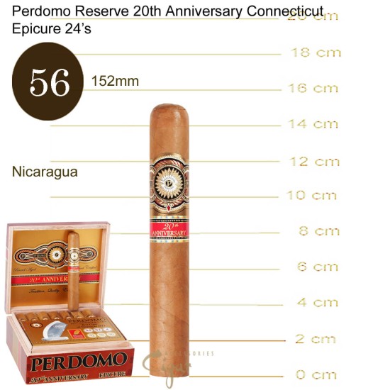 Perdomo Reserve 20th Anniversary Connecticut Epicure 24s