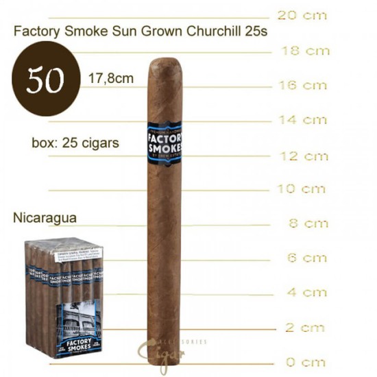 Factory Smoke Sun Grown Churchill 25s