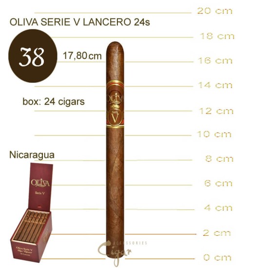 Oliva Serie V Lancero 7X38 24s