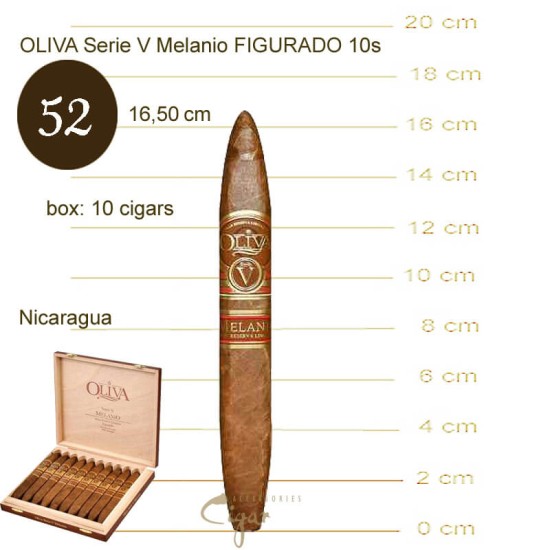 Oliva Serie V Melanio Figurado 6-1/2X52 10s