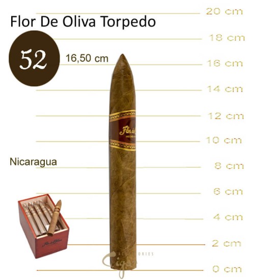 Flor De Oliva Original Torpedo 25s