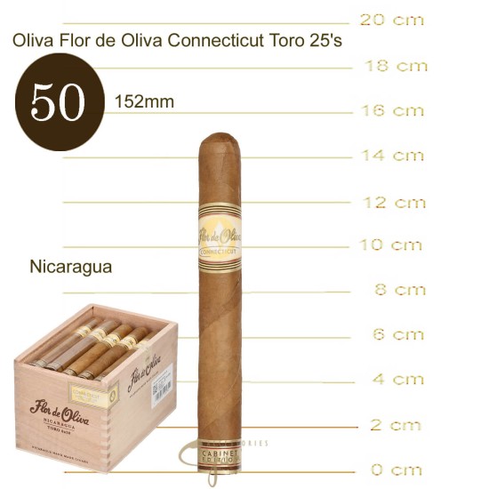 Flor De Oliva Connecticut Toro 25s