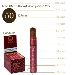 Asylum 13 Robusto 50x5 Corojo 25s