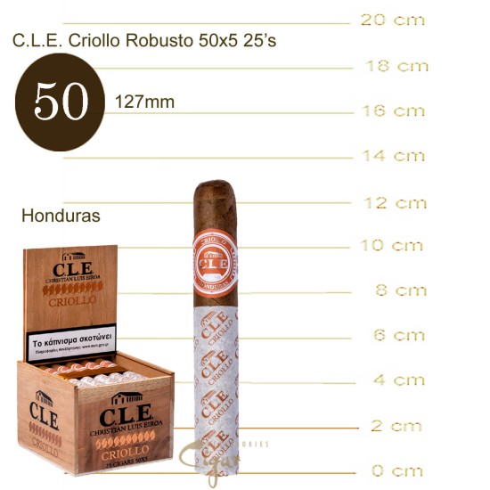 C.L.E. Criollo Robusto 50x5 25s