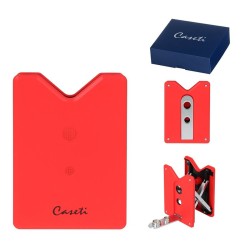 287023 Caseti Stand & Cigar Cutter Red