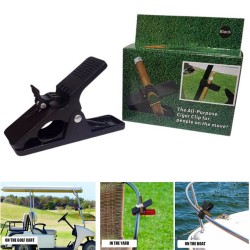 4536-BL Golf Cigar Holder Black