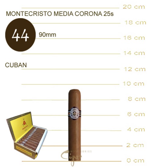 Montecristo Media Corona 25s