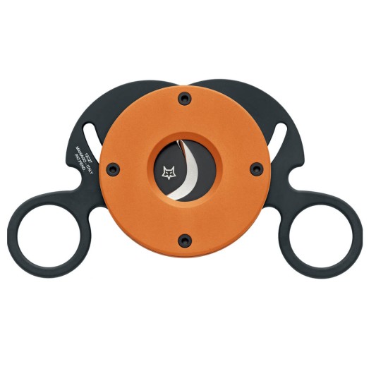 743-OR Fox Κόφτης πούρων Στρογγυλός από Ατσάλι Orange Cover