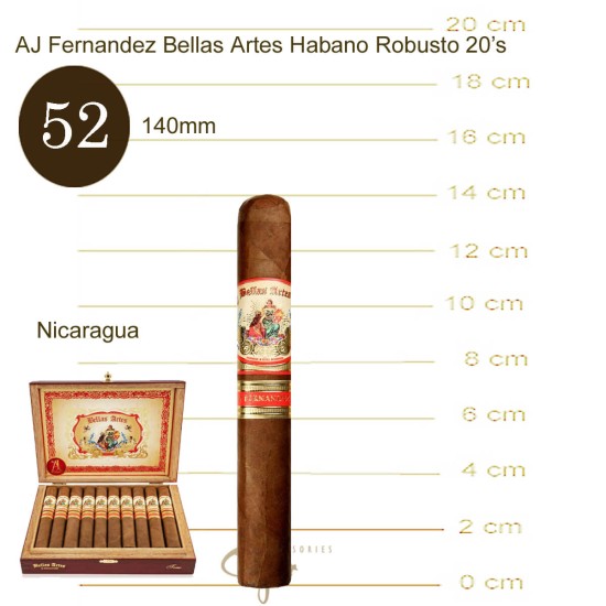 AJ Fernandez Bella Artes Habano Robusto Extra 20s