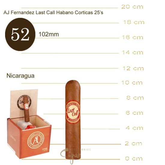 AJ Fernandez Last Call Habano Corticas 25s