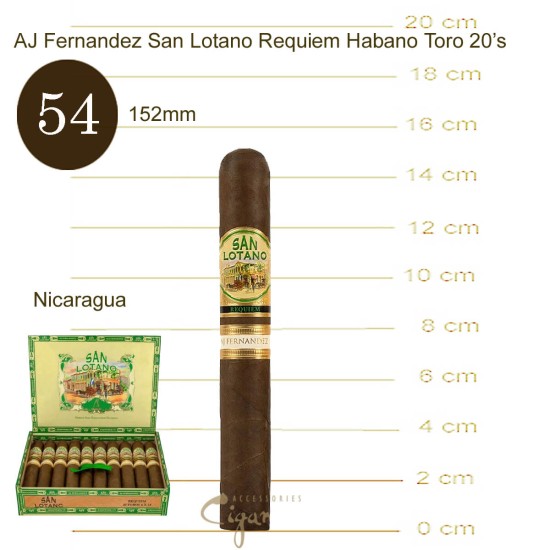 Aj Fernandez San Lotano Requiem Habano Toro 20s