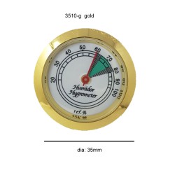 3510-G Χρυσό Αναλογικό Υγρασιόμετρο Μικρό  με τζάμι