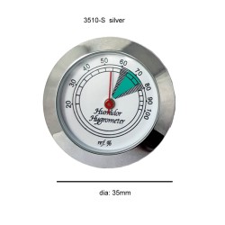 3510-S Ασημί Αναλογικό Υγρασιόμετρο Μικρό με τζάμι