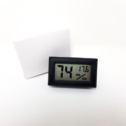 4333 Μικρό Μαύρο Ψηφιακό Υγρασιόμετρο & Θερμόμετρο