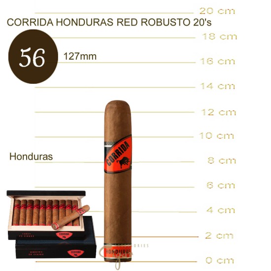 Corrida Honduras Red Robusto 20's