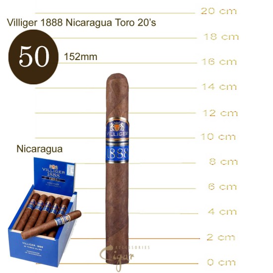Villiger 1888 Nicaragua Toro 20s