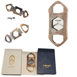 LB-30034-PinkGold Κόφτης πούρων Lubinski από Ανοξείδωτο Ατσάλι Ροζ Χρυσός R66