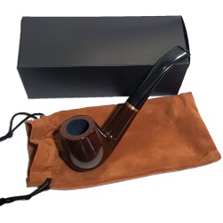 309993 Πίπα Ebony Καφέ-Μαύρη 8mm