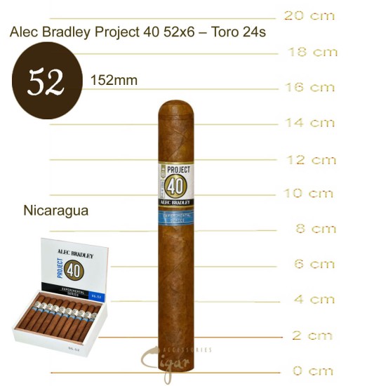 Alec Bradley Project 40 Toro 52X6 24s