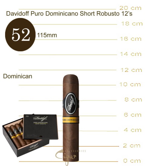 Davidoff Puro Dominicano Short Robusto 12s