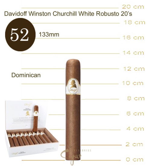 Davidoff Winston Churchill White Robusto 20’s