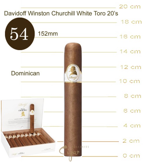 Davidoff Winston Churchill White Toro 20’s