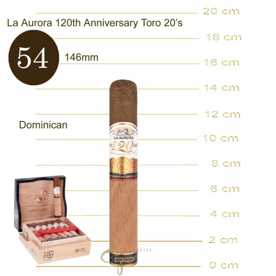 La Aurora 120 Anniversary Toro 20s