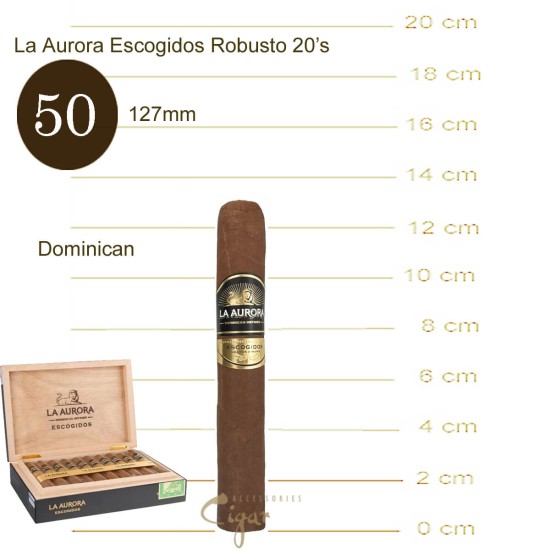 La Aurora Escogidos Robusto 20s