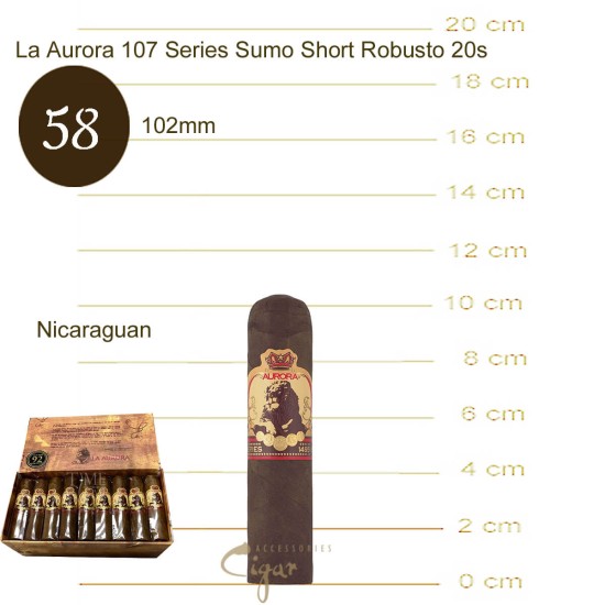 La Aurora 1495 Sumo Short Robusto 25s