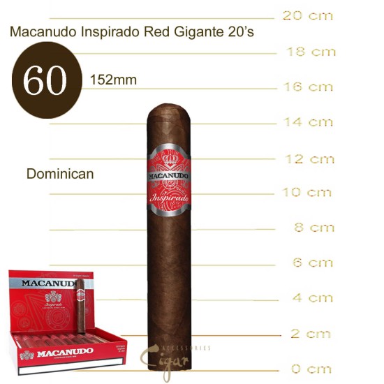 Macanudo Inspirado Red Gigante 20's