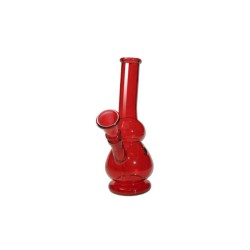 GB019 Γυάλινο Bong Κόκκινο Υψος : 18cm