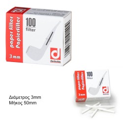 64000 Denicotea Φίλτρα 3mm 100τμχ