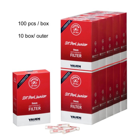 68001 Vauen Dr.Perl Junior Φίλτρα 9mm 100τμχ