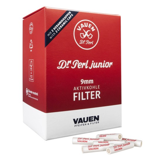 680020 Vauen Dr.Perl Junior Φίλτρα 9mm 180τμχ