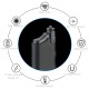ARC-906-BL-BBQ single Black lighter /GG