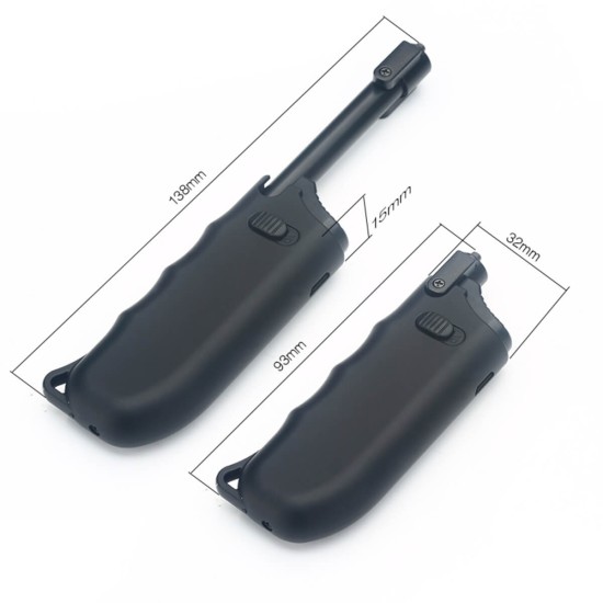 ARC-906-BL-BBQ single Black lighter /GG