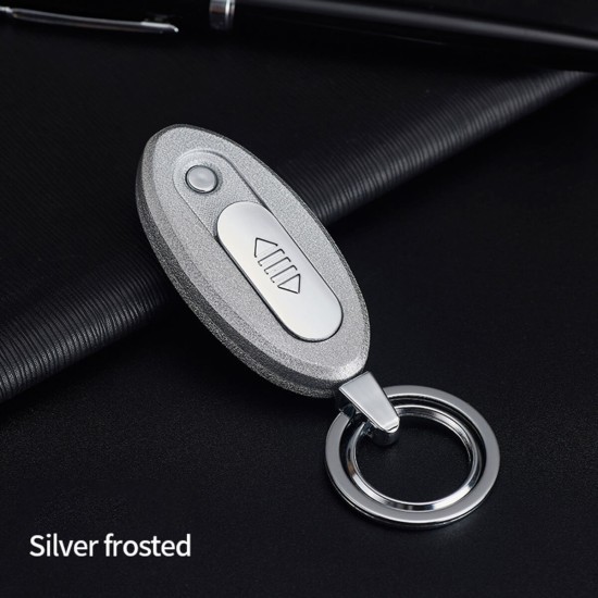 HC-736-S Heat coil silver KeyChain lighter  /GG