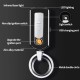 HC-737-B Heat coil black KeyChain lighter  /GG
