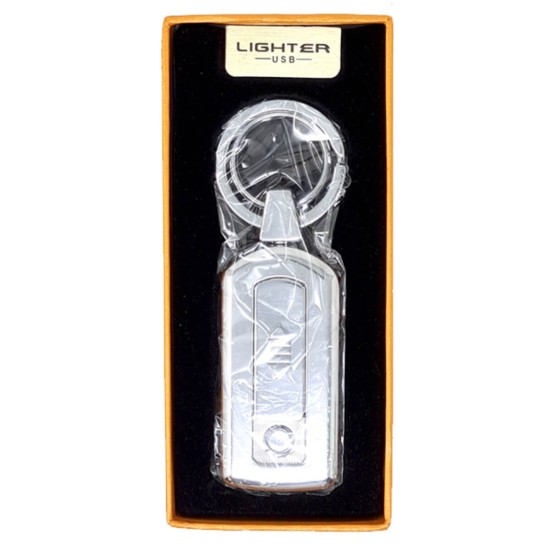 HC-737-s Heat coil silver KeyChain lighter  /GG