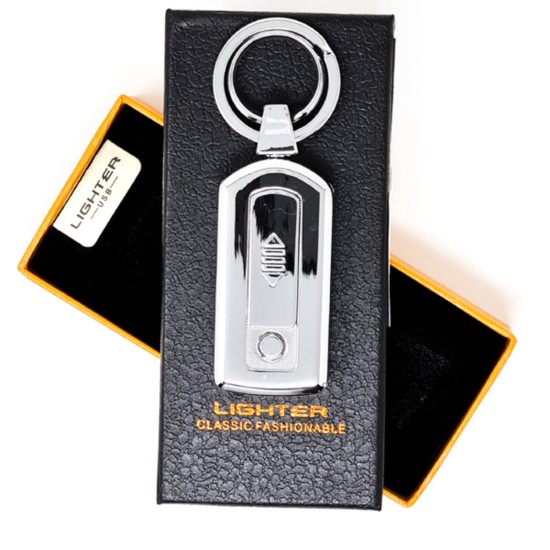 HC-737-s Heat coil silver KeyChain lighter  /GG