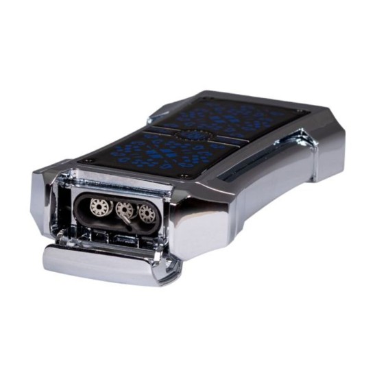 RP-3246855 Rocky Patel Genesis Αναπτήρας 3xJet Ασημί-Μπλε